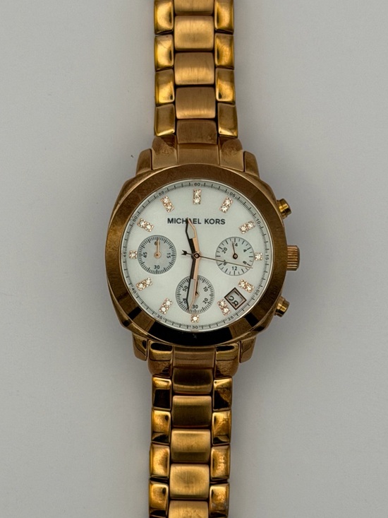 Michael Kors Jewelry - Michael Kors Rose Gold Stainless Steel Chronograph Women’s Watch (MK-5336)